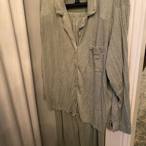 Little Sleepies Sage Green Pajama Set